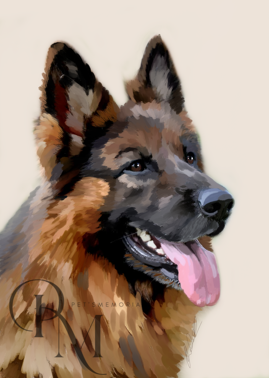 German shepherd memorial Poster