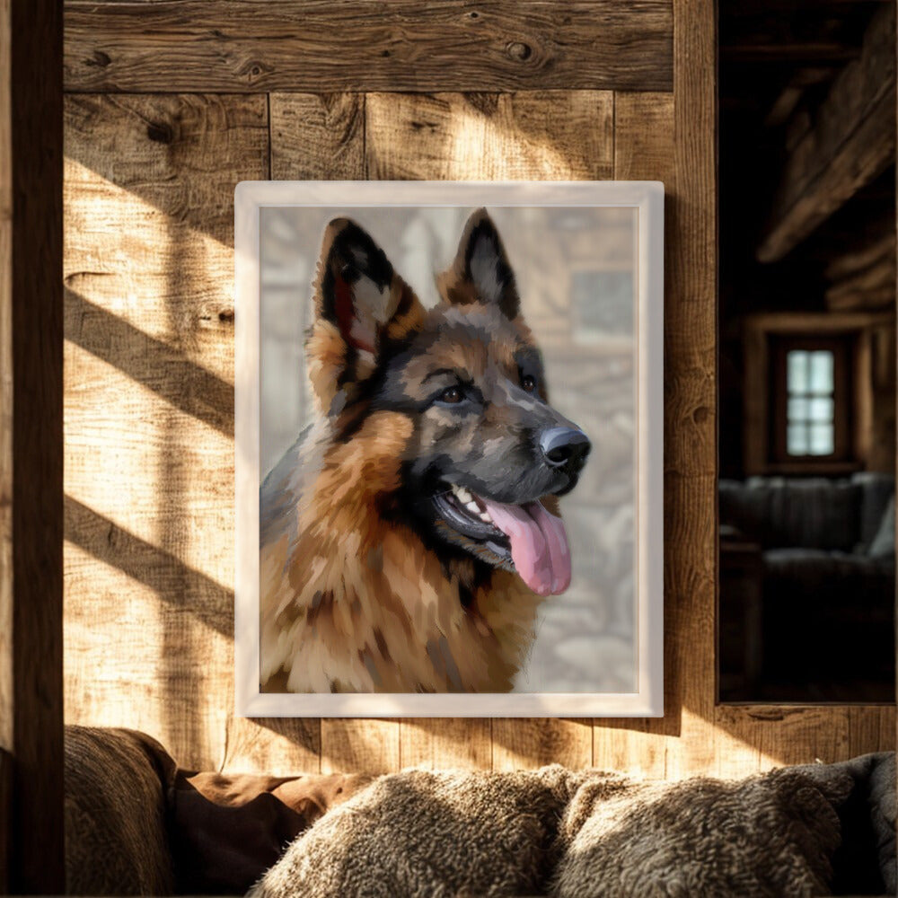 German shepherd memorial Poster