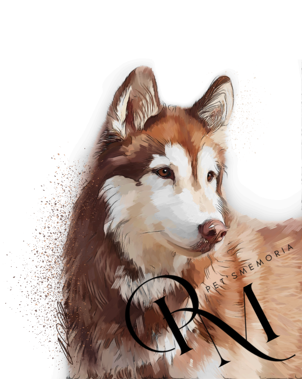 Red husky memorial Poster