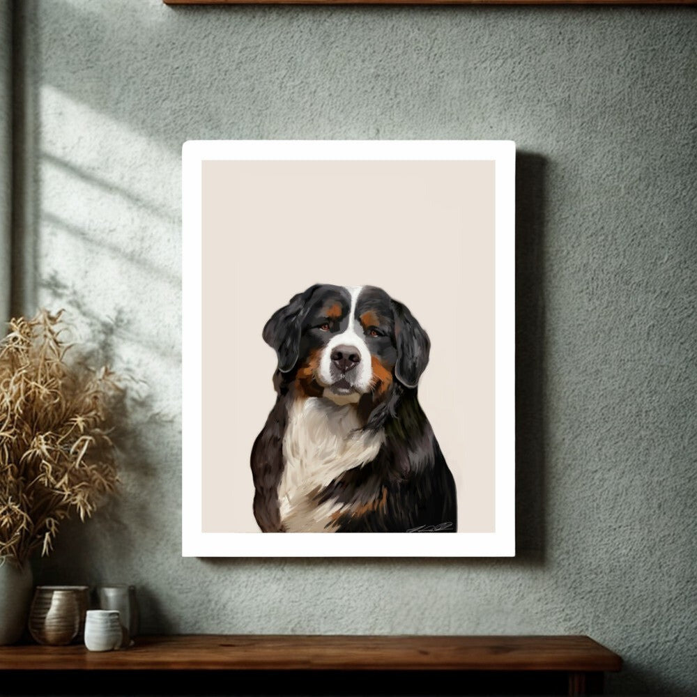 Bernese mountain dog Poster