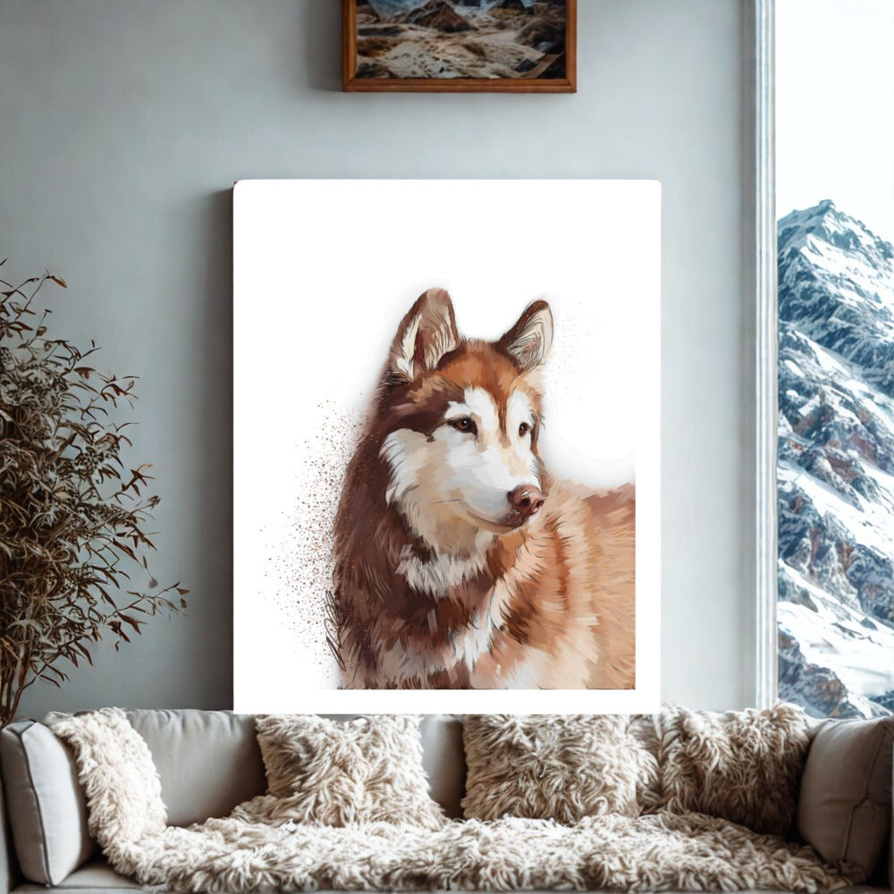 Red husky memorial Poster