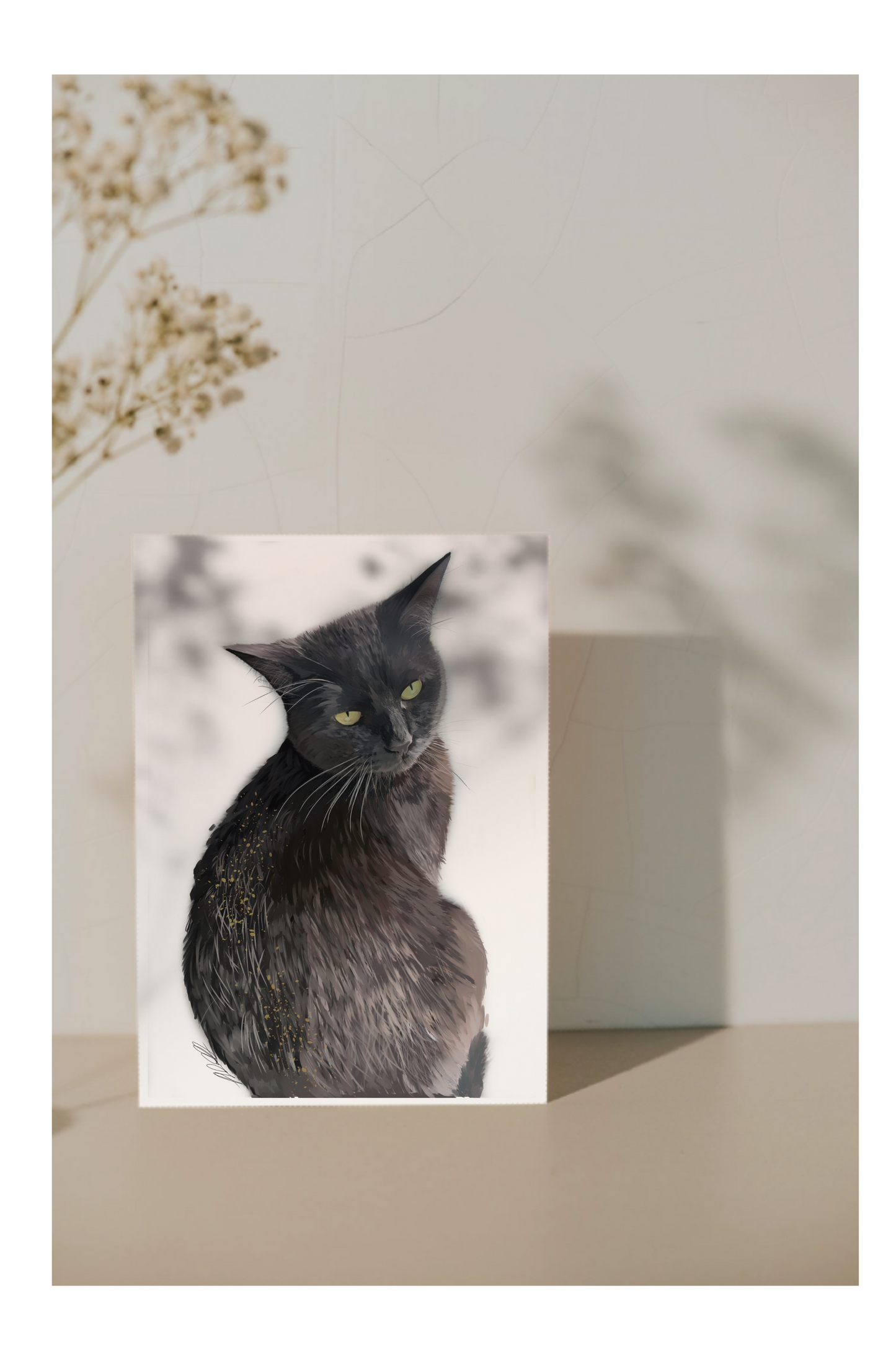 Black cat memorial Poster